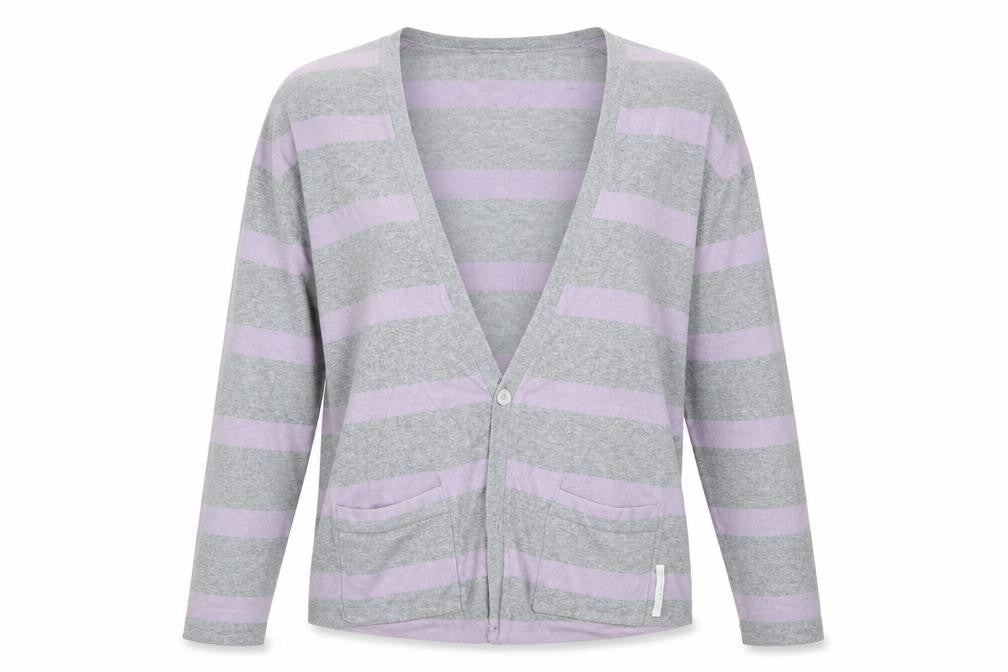Womens UK Size XL Full Circle Grey Cardigan Jumper