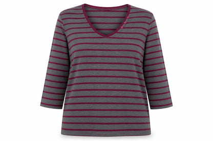 Womens UK Size 16 ALEXARA Grey Basic Blouse