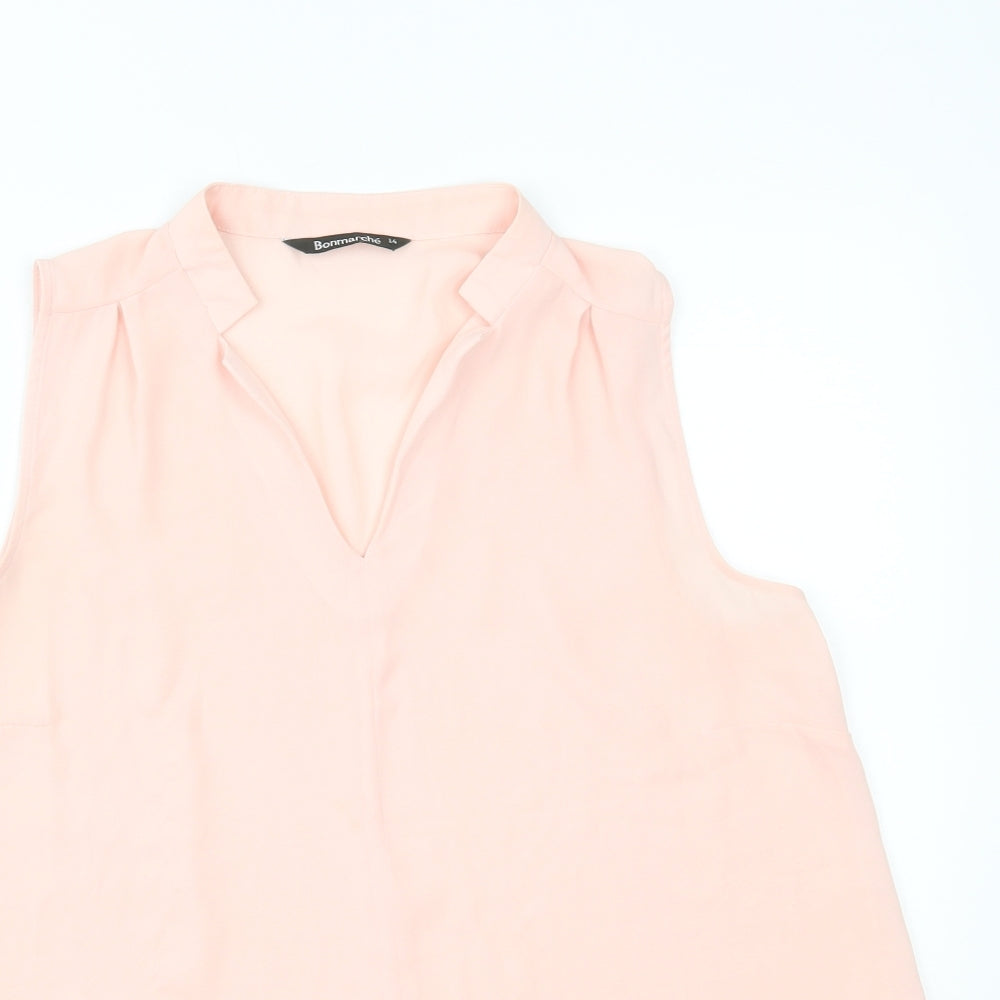 Bonmarché Womens Pink   Basic Tank Size 14