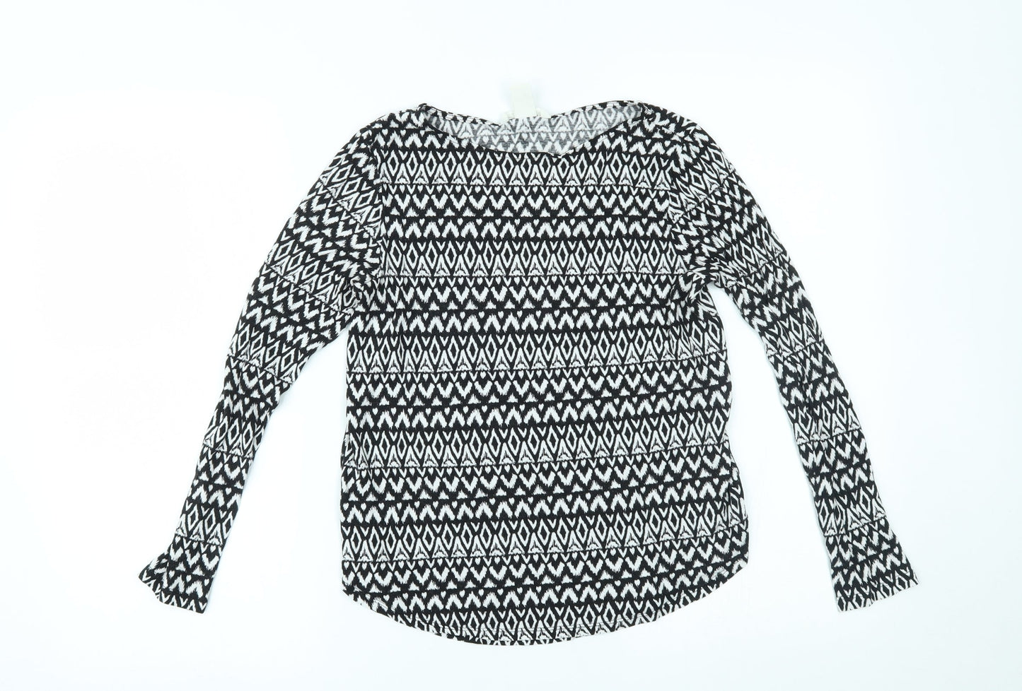 Womens UK Size S H&M Black Basic Blouse