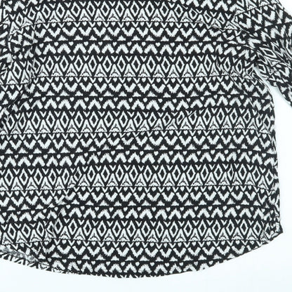 Womens UK Size S H&M Black Basic Blouse