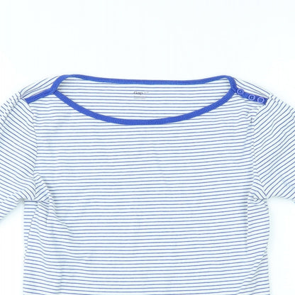 Womens UK Size S Gap White Basic Blouse