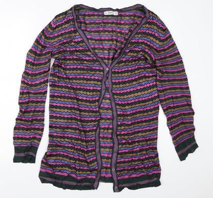 Womens UK Size S Zara Green Cardigan Jumper