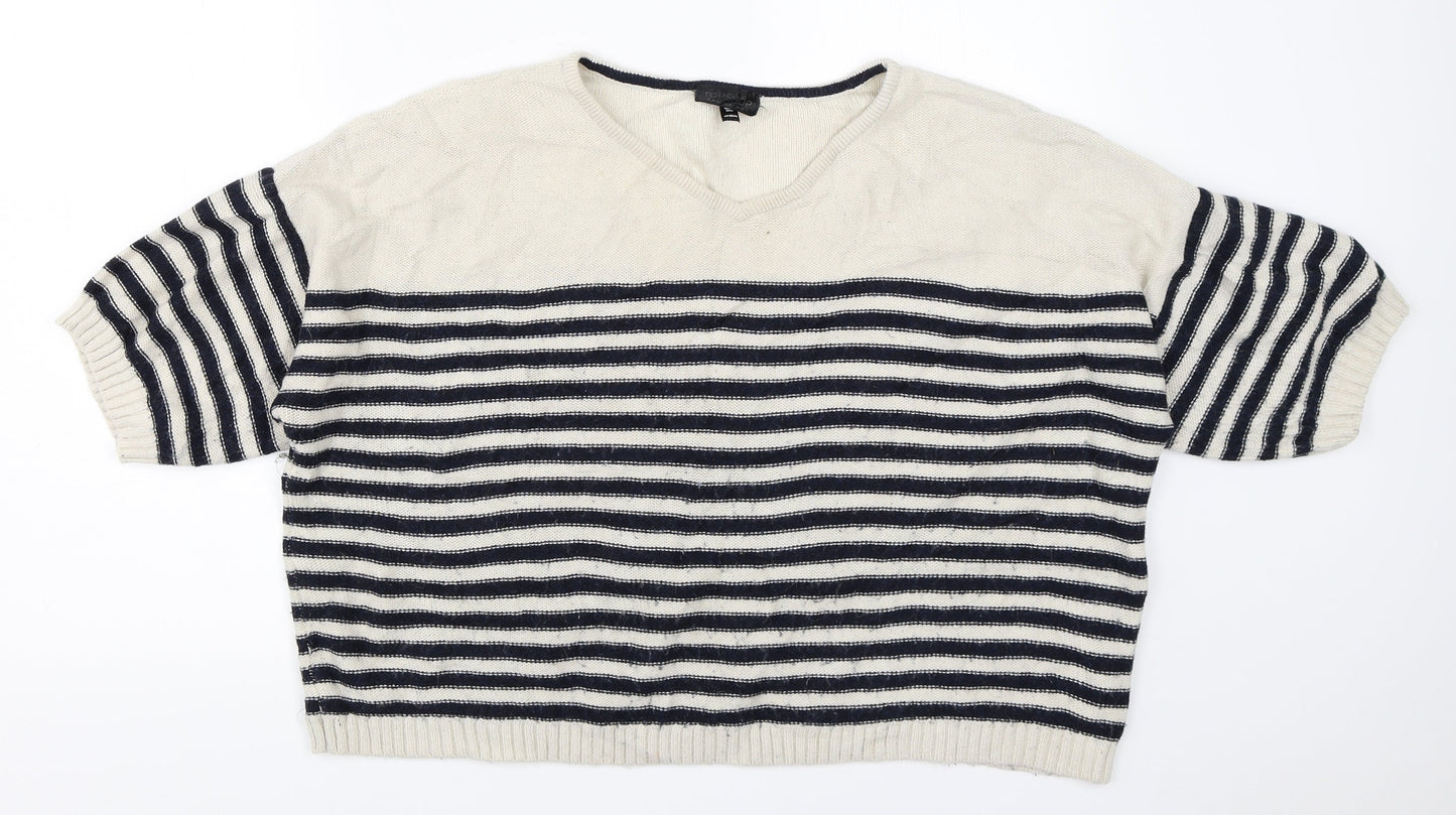 Womens UK Size 12 Topshop Beige Pullover Jumper