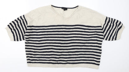 Womens UK Size 12 Topshop Beige Pullover Jumper