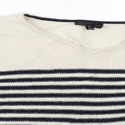 Womens UK Size 12 Topshop Beige Pullover Jumper