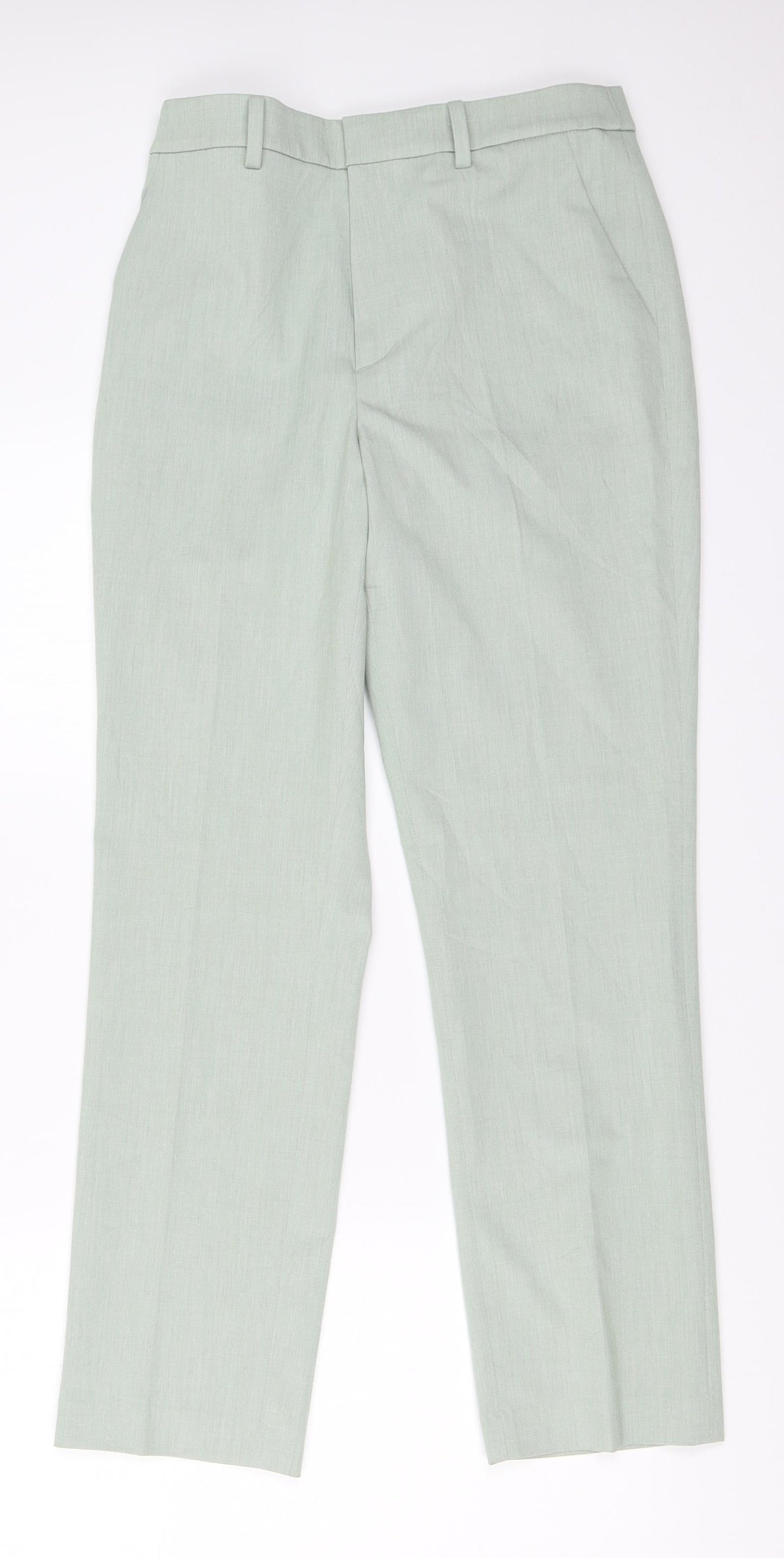 Womens UK Size 25 in Uniqlo Regular Fit  Green Trousers