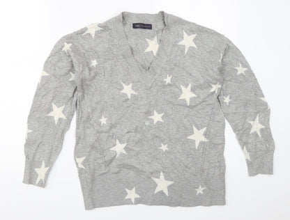 Womens UK Size XS Marks and Spencer Grey Pullover Jumper
