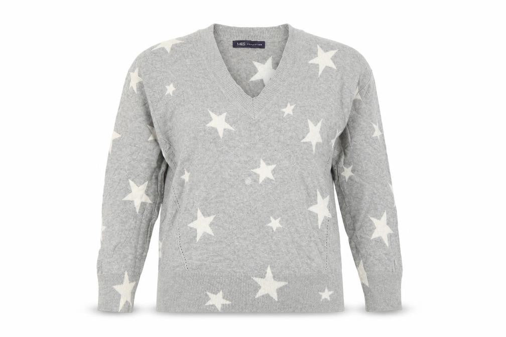 Womens UK Size XS Marks and Spencer Grey Pullover Jumper