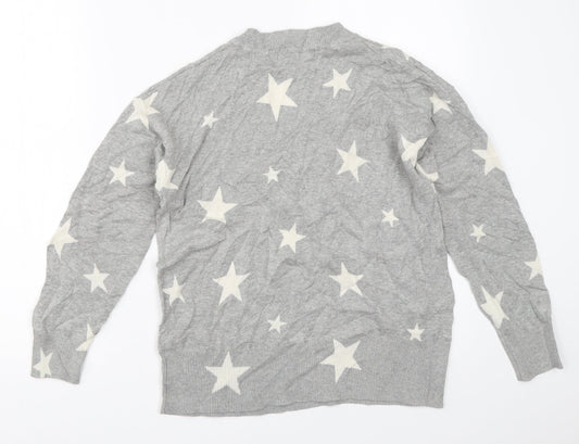 Womens UK Size XS Marks and Spencer Grey Pullover Jumper