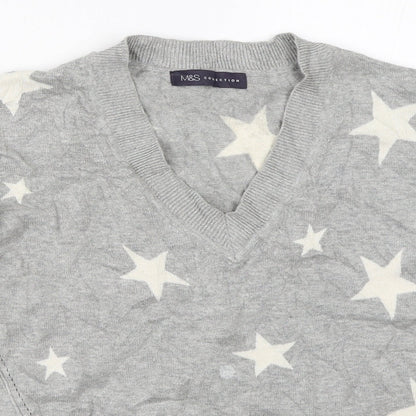 Womens UK Size XS Marks and Spencer Grey Pullover Jumper