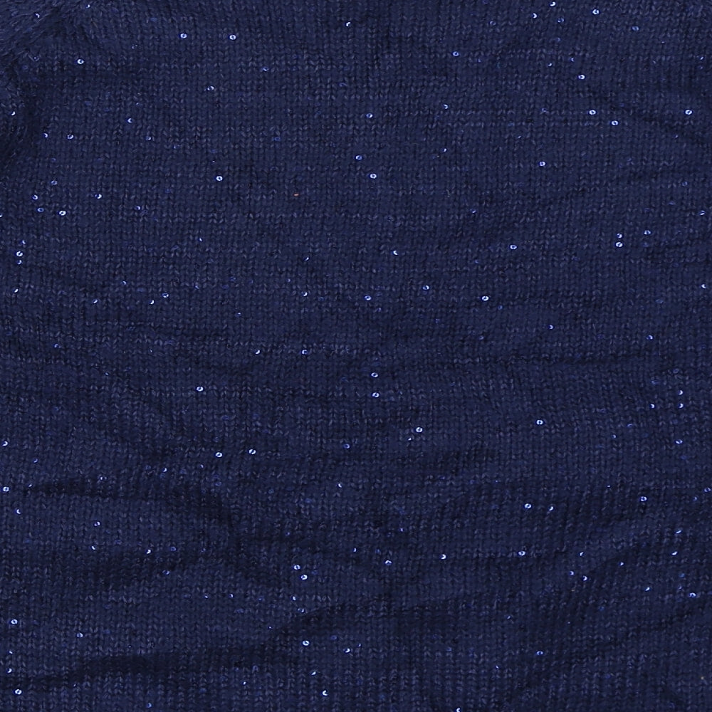 Womens UK Size XL Preworn Blue Pullover Jumper