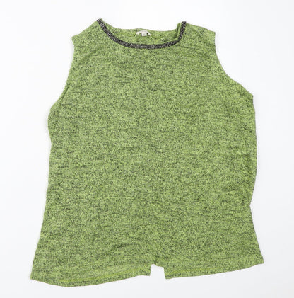 Womens UK Size 12 River Island Green Basic Blouse