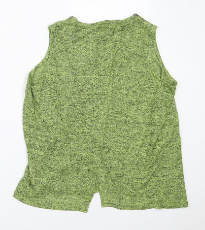 Womens UK Size 12 River Island Green Basic Blouse