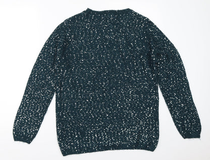 Womens UK Size S EWM Blue Pullover Jumper