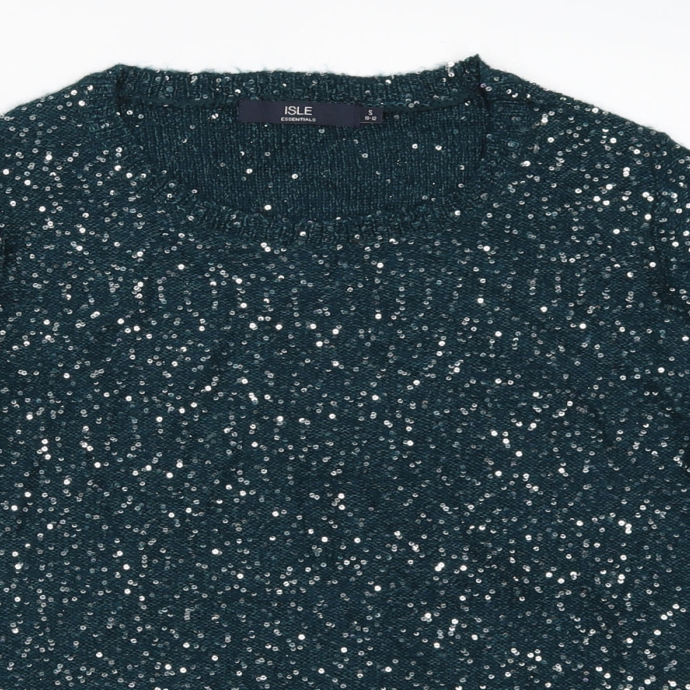 Womens UK Size S EWM Blue Pullover Jumper
