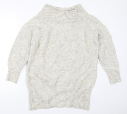 Womens UK Size S New Look Grey Pullover Jumper