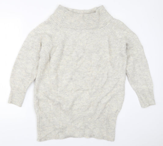 Womens UK Size S New Look Grey Pullover Jumper
