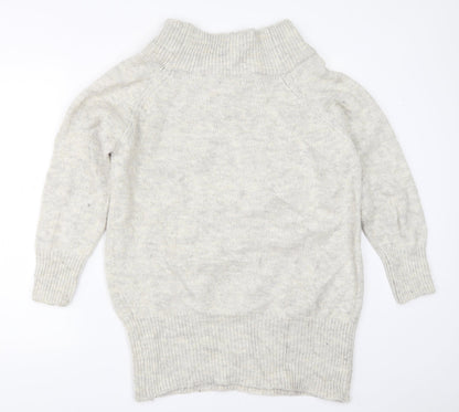 Womens UK Size S New Look Grey Pullover Jumper