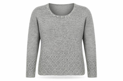 CPM Collection Womens Grey   Pullover Jumper Size M