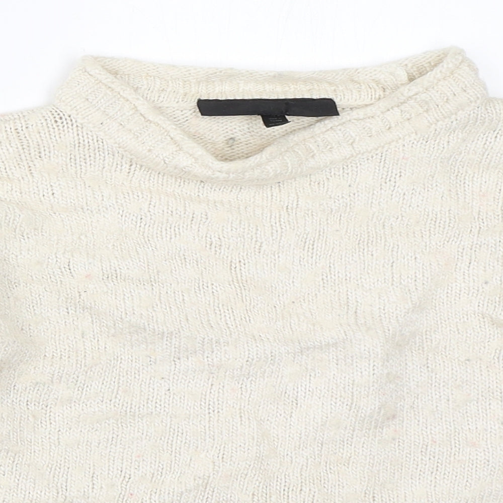 Womens UK Size 8 Topshop Ivory Pullover Jumper