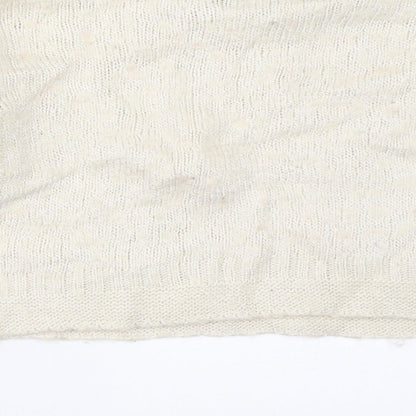 Womens UK Size 8 Topshop Ivory Pullover Jumper