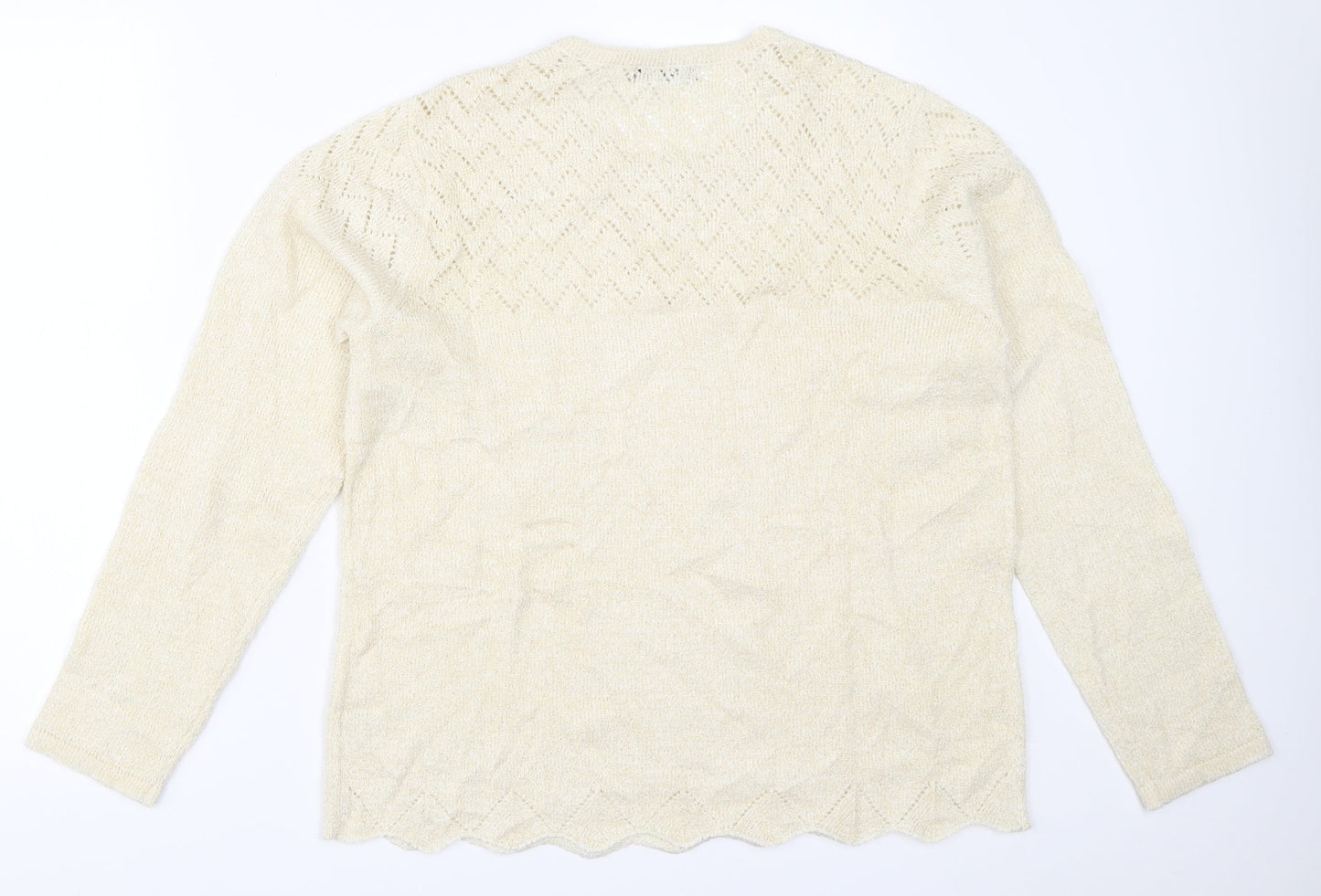 Womens UK Size M BM Ivory Pullover Jumper