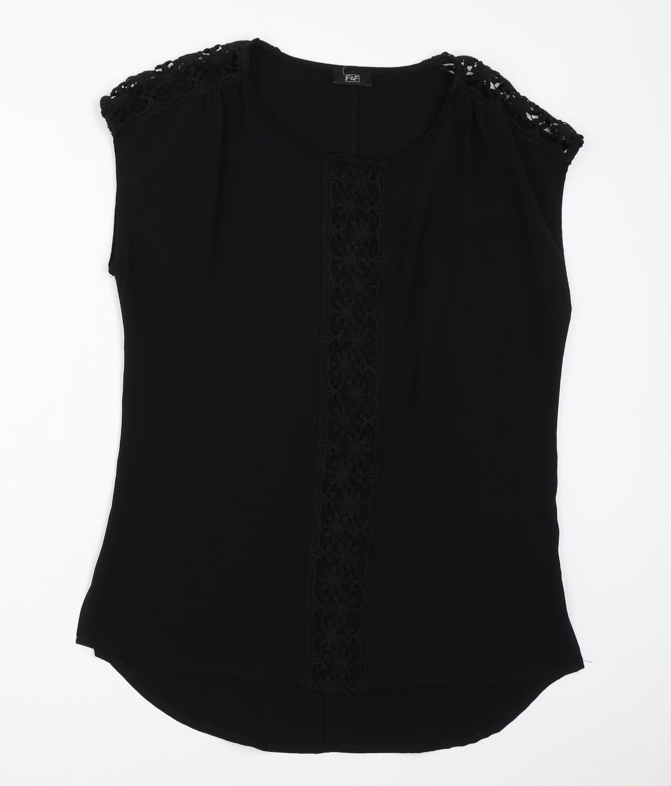 F&F Womens Black   Basic Blouse Size 10