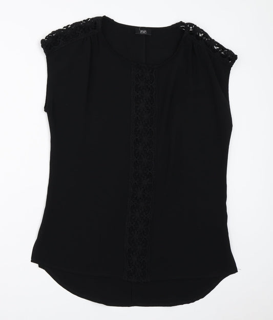 F&F Womens Black   Basic Blouse Size 10