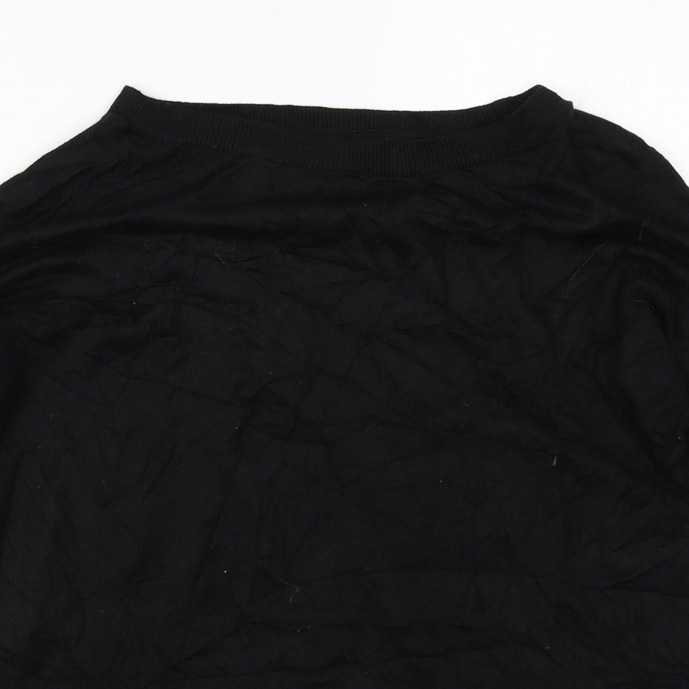 Womens UK Size 8 Topshop Black Pullover Jumper