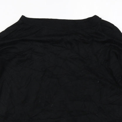 Womens UK Size 8 Topshop Black Pullover Jumper
