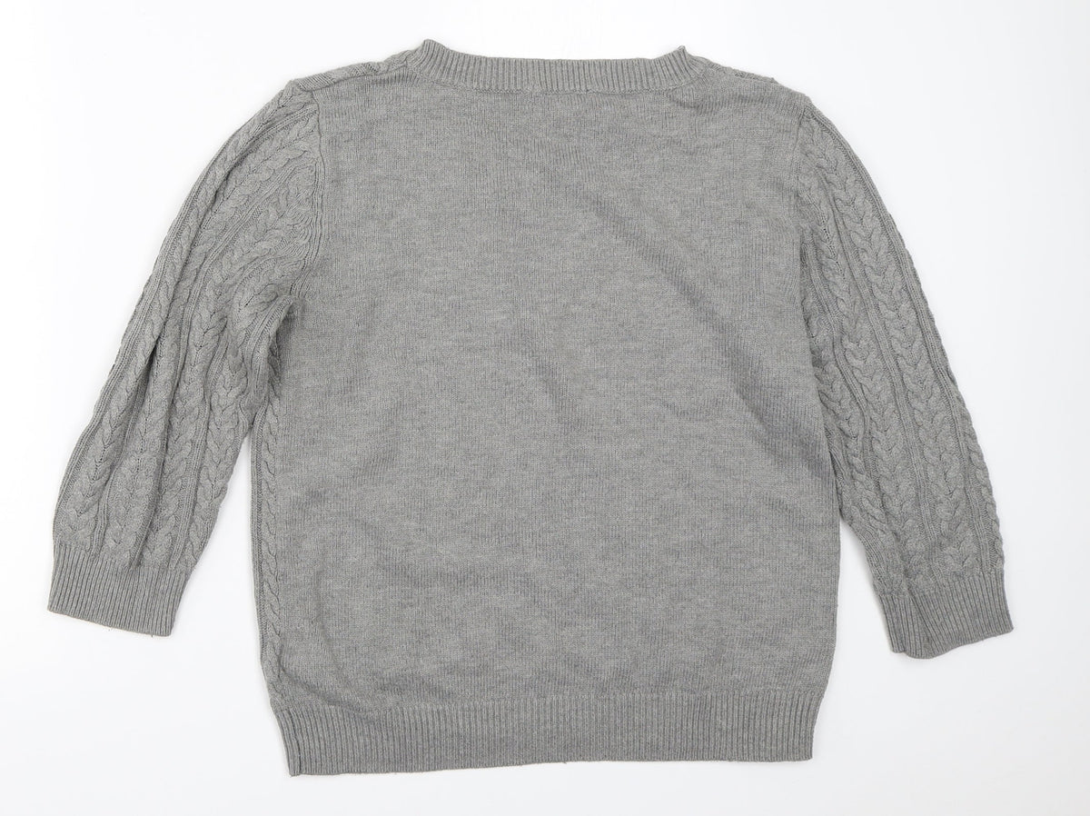 Womens UK Size M H&M Grey Pullover Jumper