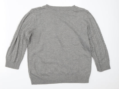 Womens UK Size M H&M Grey Pullover Jumper