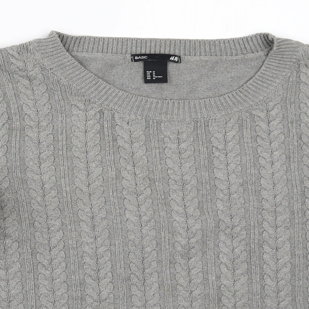 Womens UK Size M H&M Grey Pullover Jumper