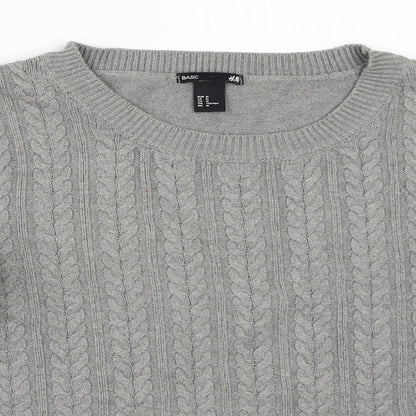 Womens UK Size M H&M Grey Pullover Jumper