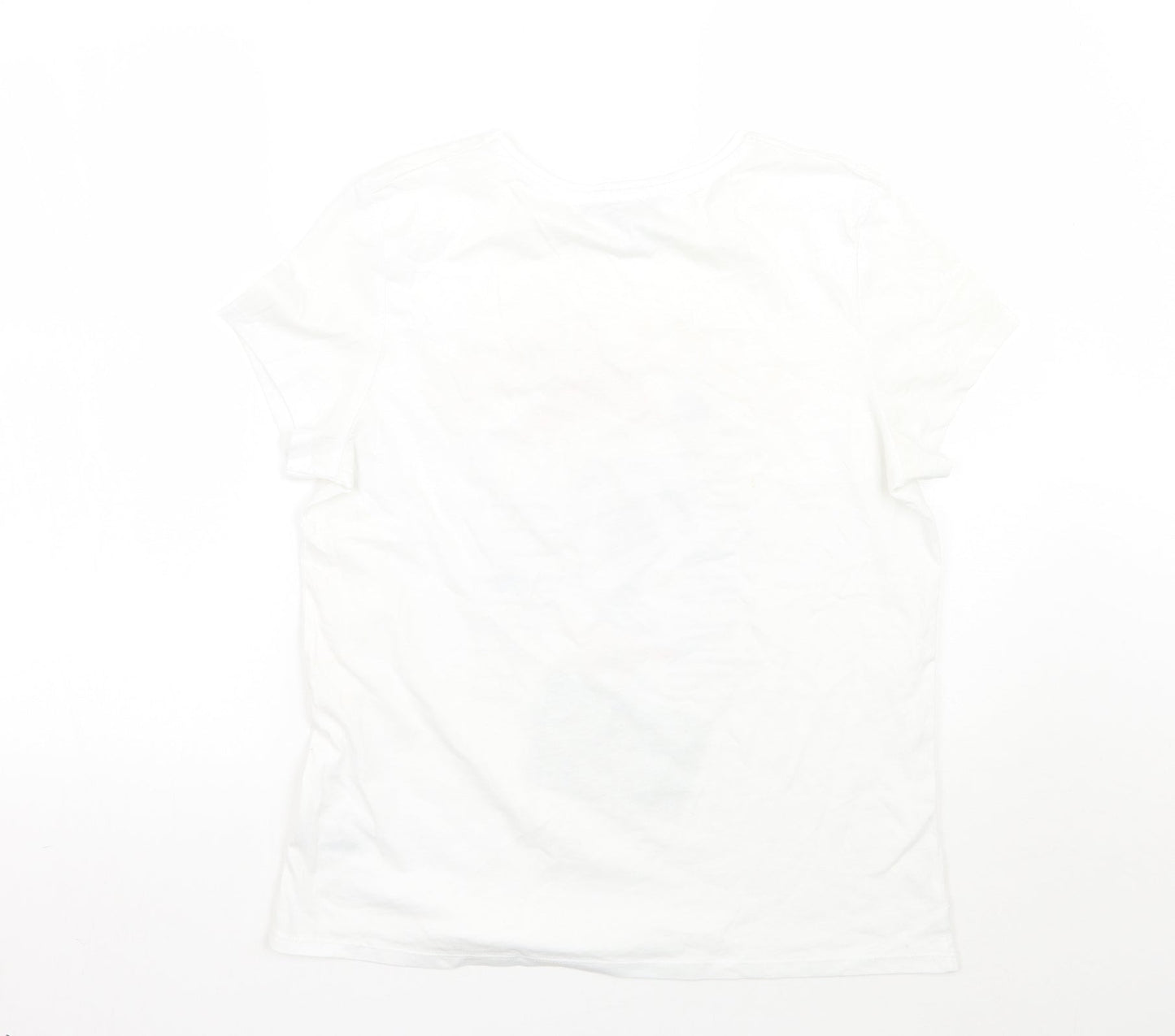 Primark Womens White   Basic T-Shirt Size S
