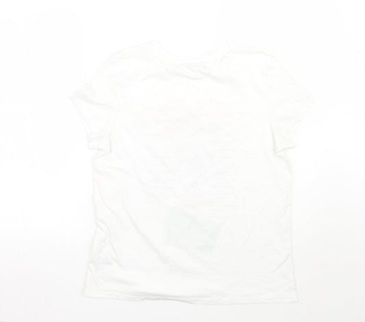 Primark Womens White   Basic T-Shirt Size S