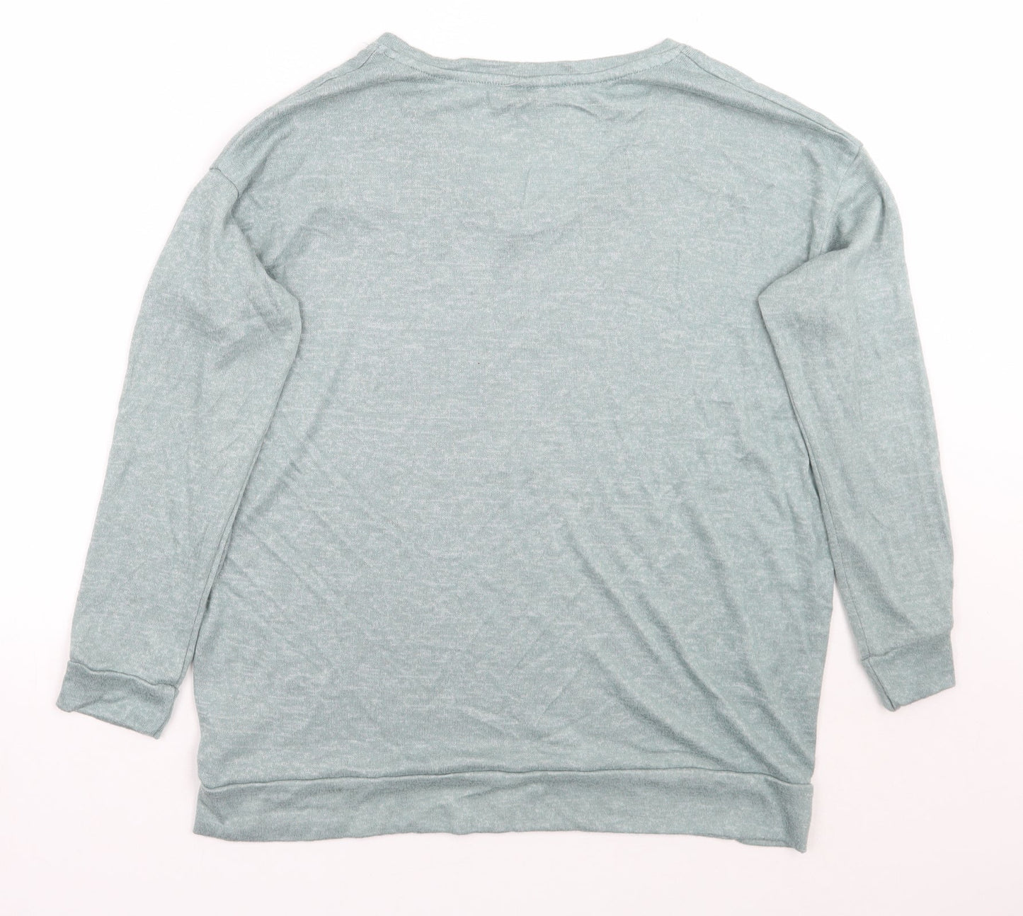 Womens UK Size 10 Papaya Green Pullover Jumper
