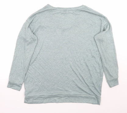 Womens UK Size 10 Papaya Green Pullover Jumper