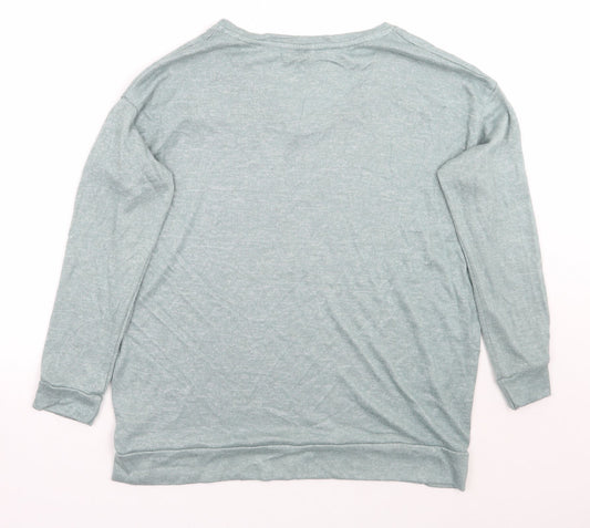 Womens UK Size 10 Papaya Green Pullover Jumper