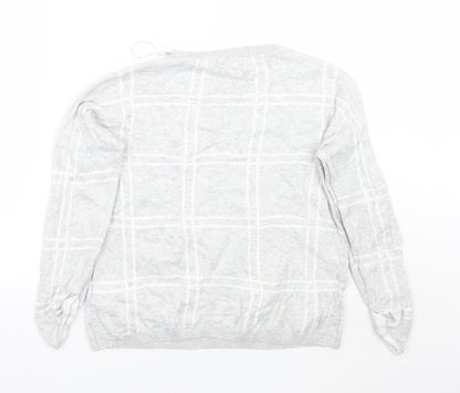 Womens UK Size 10 Newlook Grey Pullover Jumper