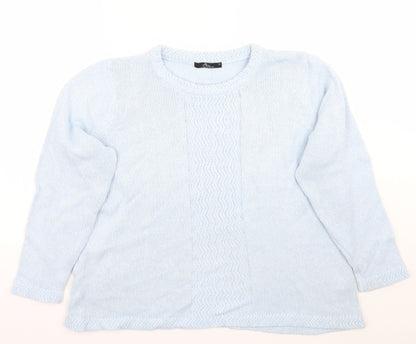 Womens UK Size XL BM Blue Pullover Jumper