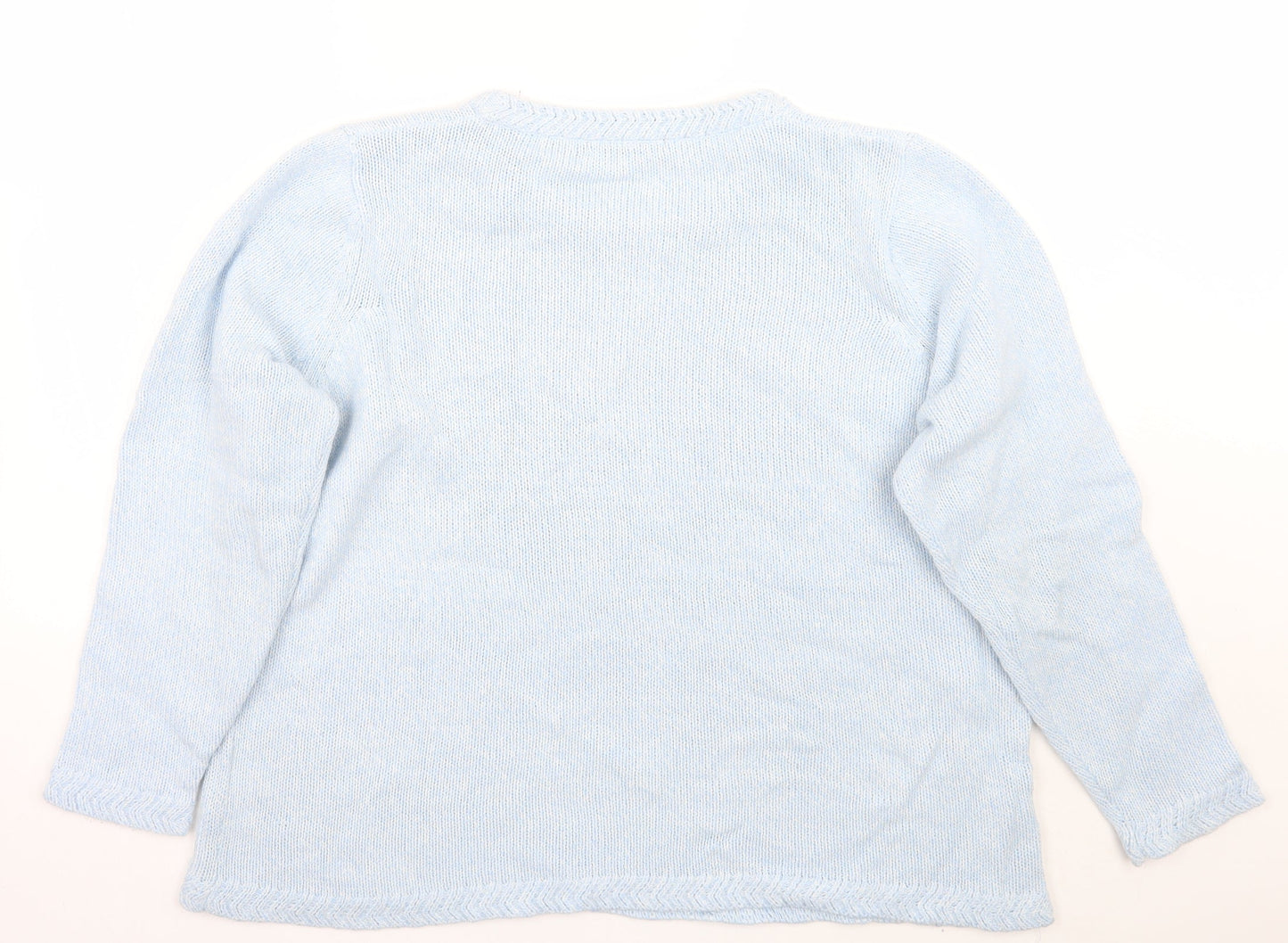 Womens UK Size XL BM Blue Pullover Jumper