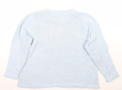 Womens UK Size XL BM Blue Pullover Jumper