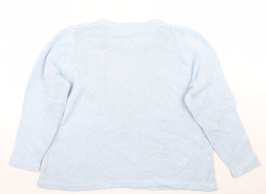 Womens UK Size XL BM Blue Pullover Jumper