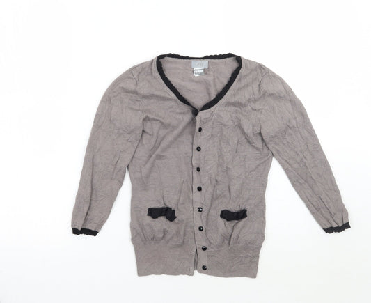 Womens UK Size  H&M Grey Cardigan Jumper