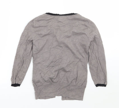 Womens UK Size  H&M Grey Cardigan Jumper