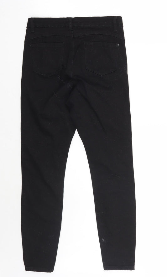Denim & Co. Womens Black   Skinny Jeans Size 12 L28 in