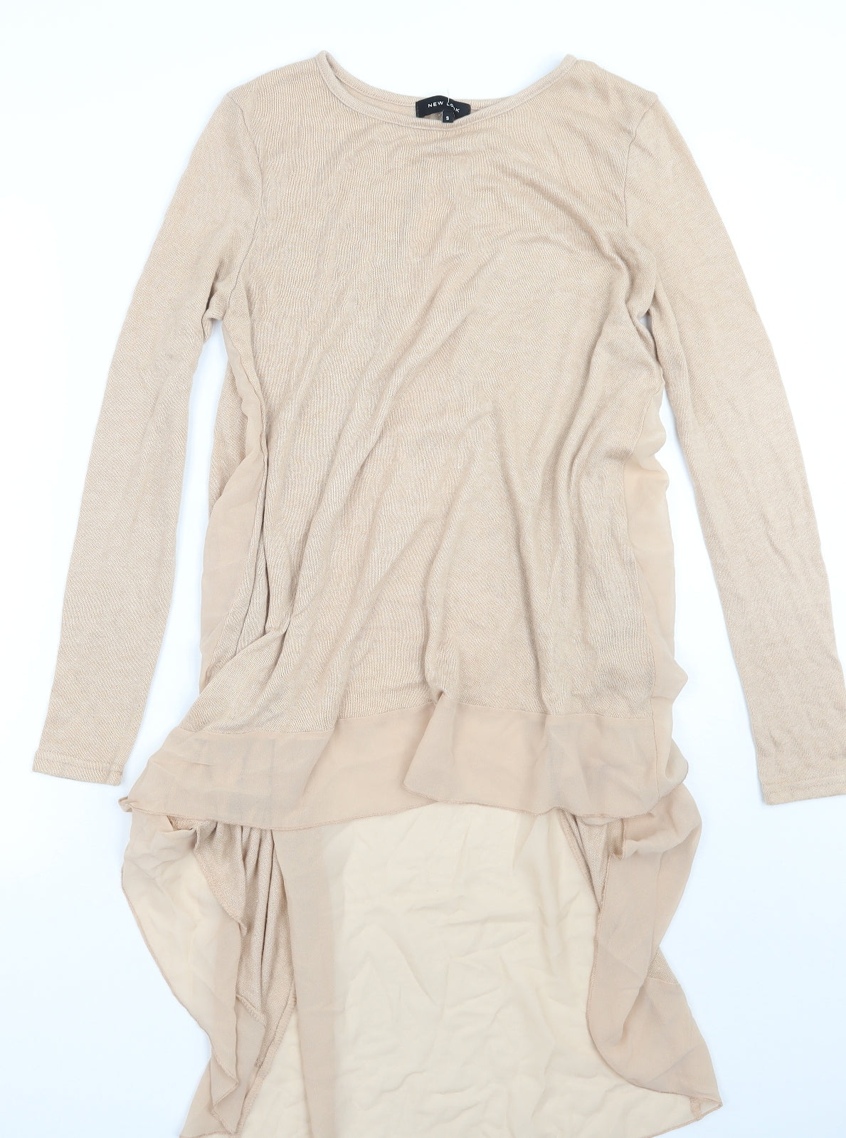 Womens UK Size S newlook Beige Pullover Jumper