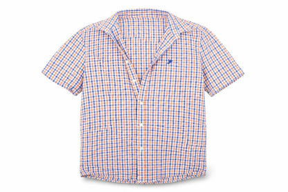 Mens UK Size M George Blue  Button-Up Short Sleeve Casual Shirt
